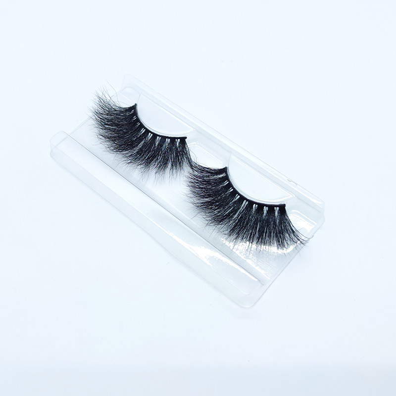 Fabhraí mionc 100% fabhraí bréagacha 25mm Fluffy Drámaíochta bréige mionc Fabhraí