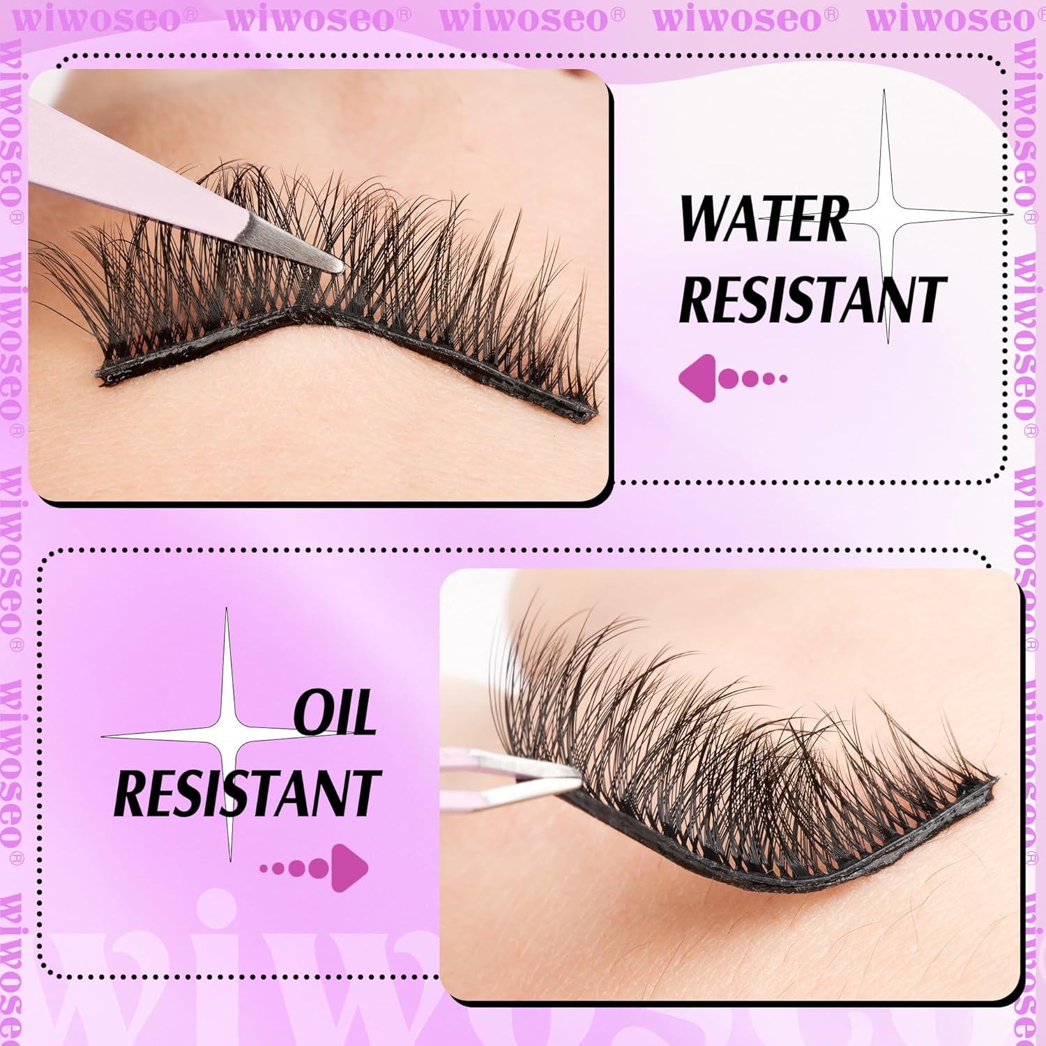 Faigh an Cuma Foirfe le Lashes Fluffy Wispy Féinghreamaitheach Pingdu Sparkling Eyelash®