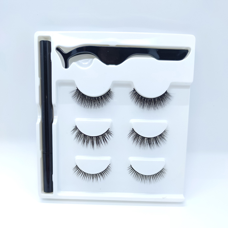 Kit Fabhraí Bréagach 3D agus Pinn Glue Lash gan Maighnéadach
