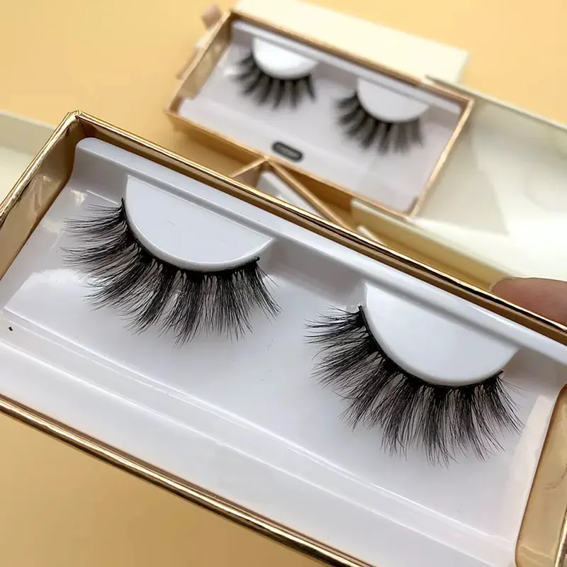 Lashes Bréige Súile Cat Nádúrtha 3D