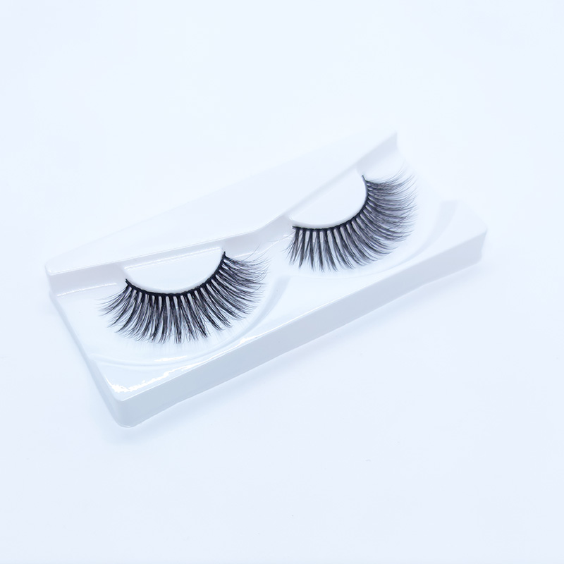 Lashes mionc bréagach 5D Fabhraí síoda Cuma Nádúrtha Drámaíochta Bog 1 Péire