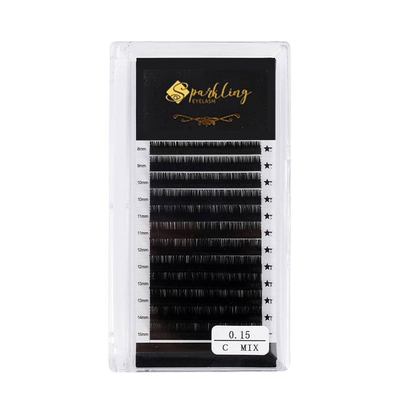 Eisínteachtaí lash Imleabhar Blooming 0.05D Measc-8-15mm