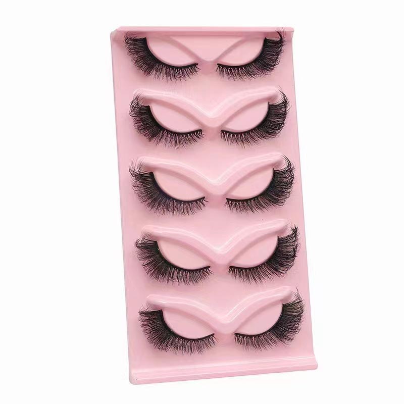 Lashes Eye Cat Fabhraí Bréagach Wispy Féach Nádúrtha