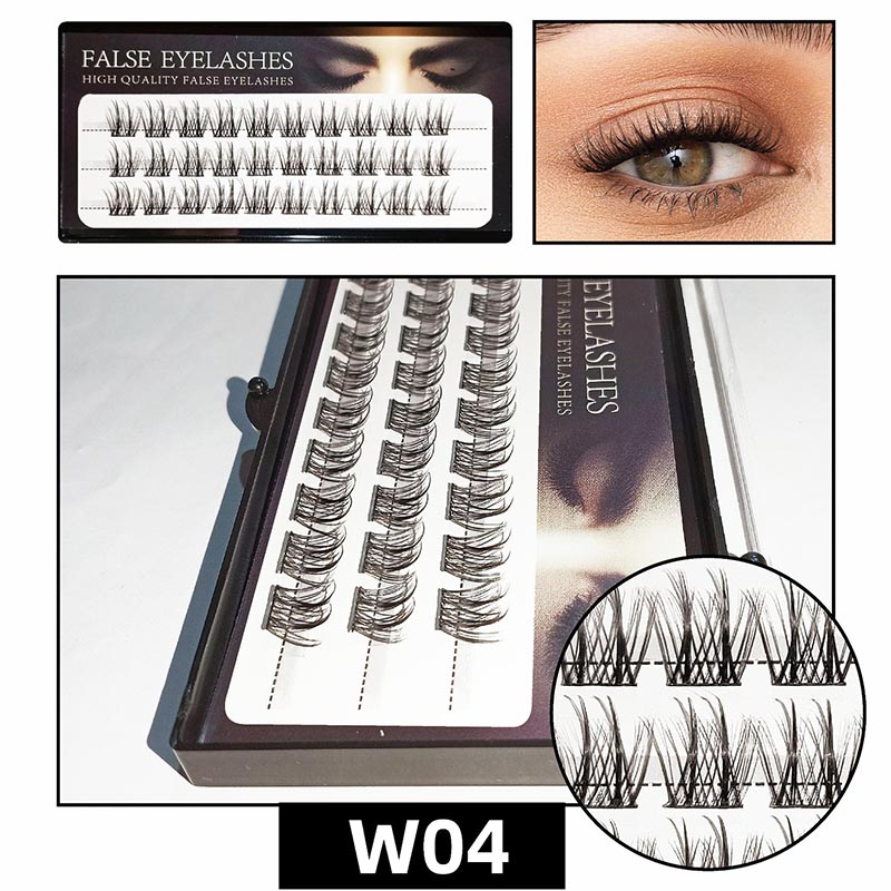 D Curl meascán 8-16mm Leathan Gas Braisle Aonair Lashes