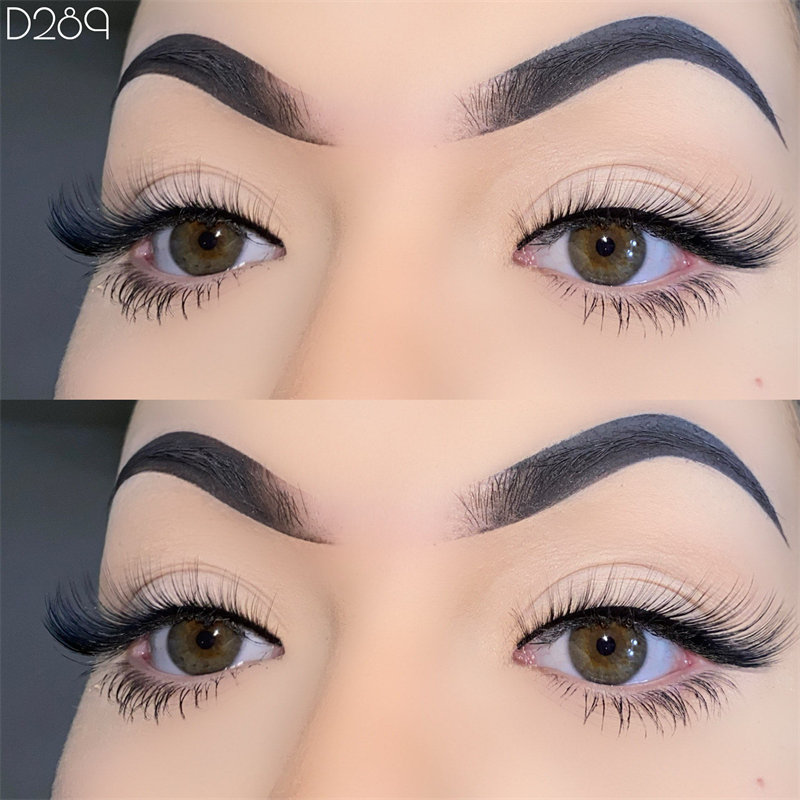 Fabhraí Bréagacha Wispy Lashes Eye Fox Féach Nádúrtha L Curl