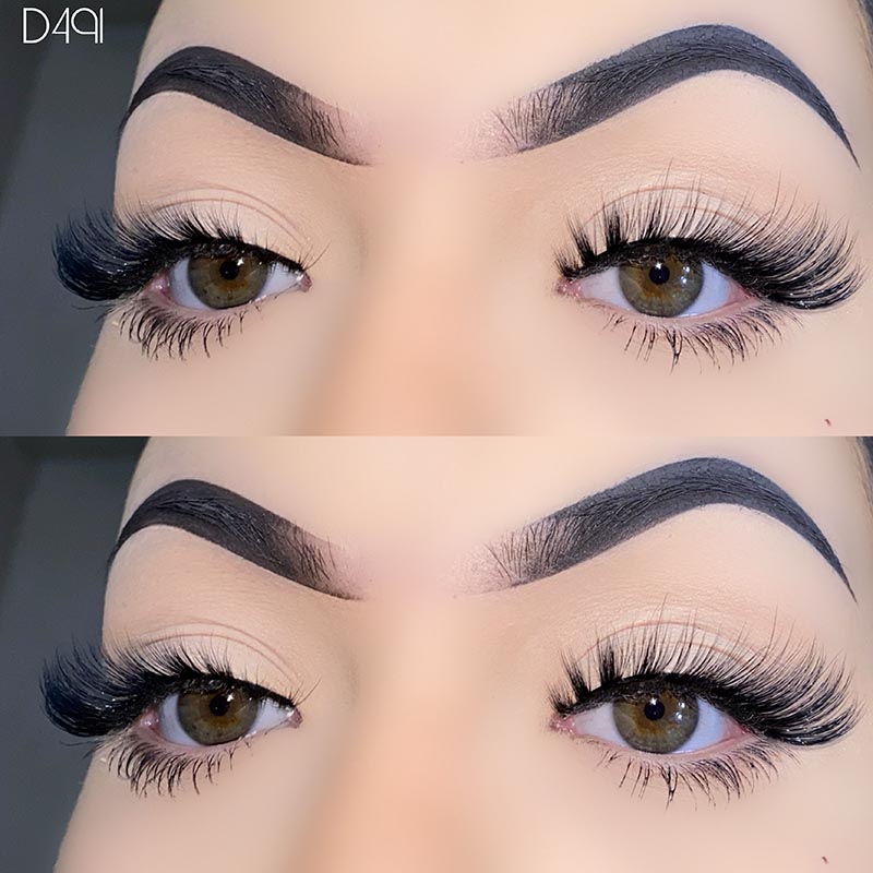 Féach Nádúrtha L Curl Mink Fluffy Cat Eye Eyes