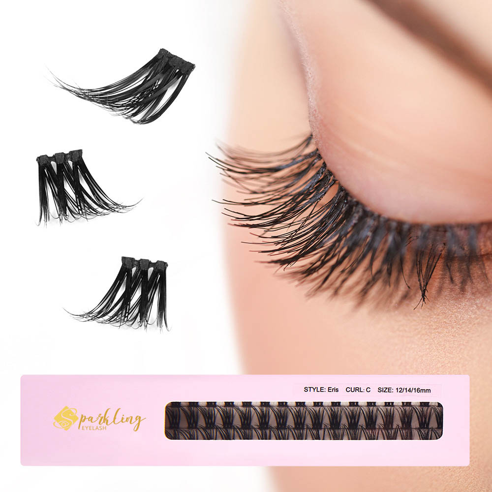 Síneadh Eyelash DIY D Curl Lashes Aonair Fada