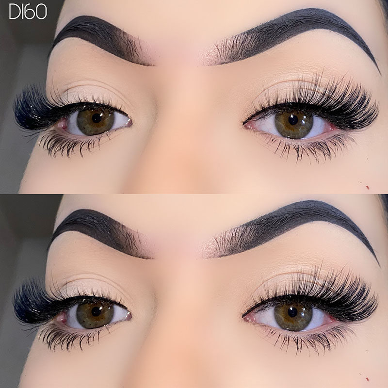 Fabhraí mionc Faux 3D Lashes Lashes Súile Cat