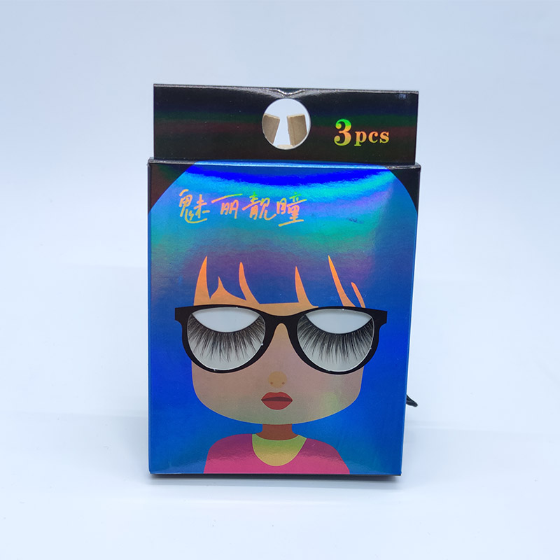 Féach Nádúrtha Wispy Lashes Fabhraí 3D 3 Banna Cadás Bog Ilphacáiste