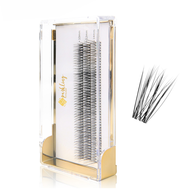 Fabhraí Deighleog Breathnú Nádúrtha Banna Thin Glan DIY Eyelash