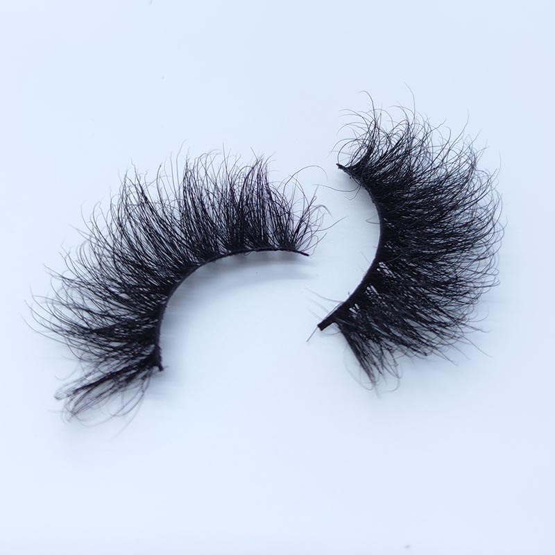 Fabhraí mionc íon lile Fabhraí Bréagach Fluffy 8D Faux Lashes